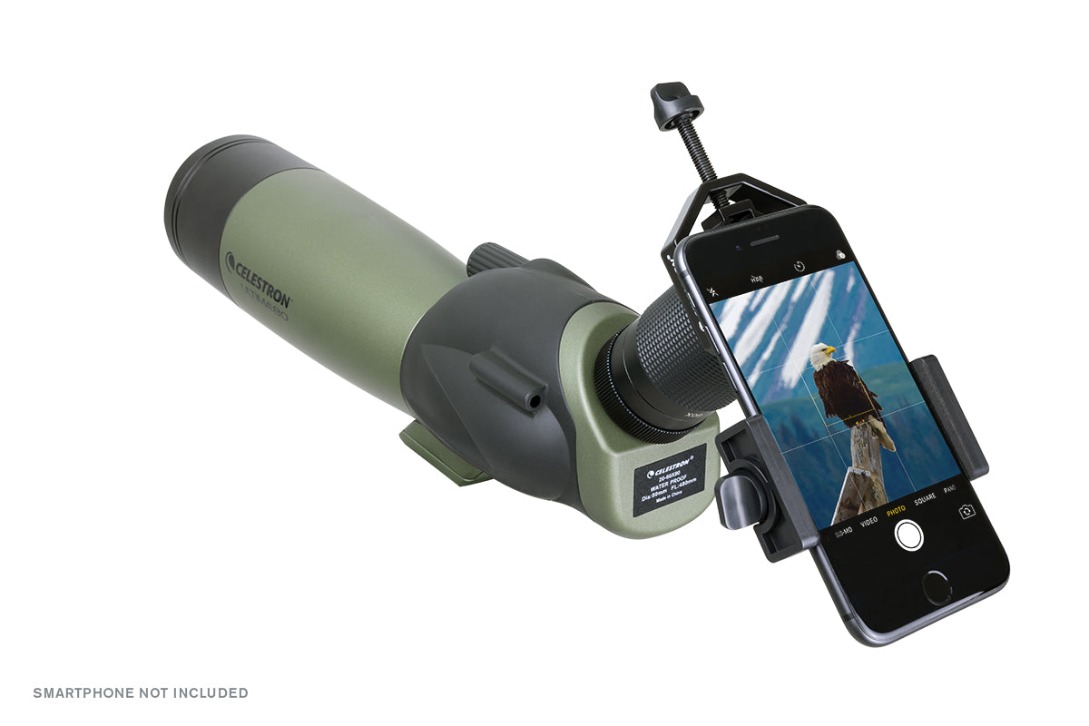 smartphone camera lens alignment spotting scope
