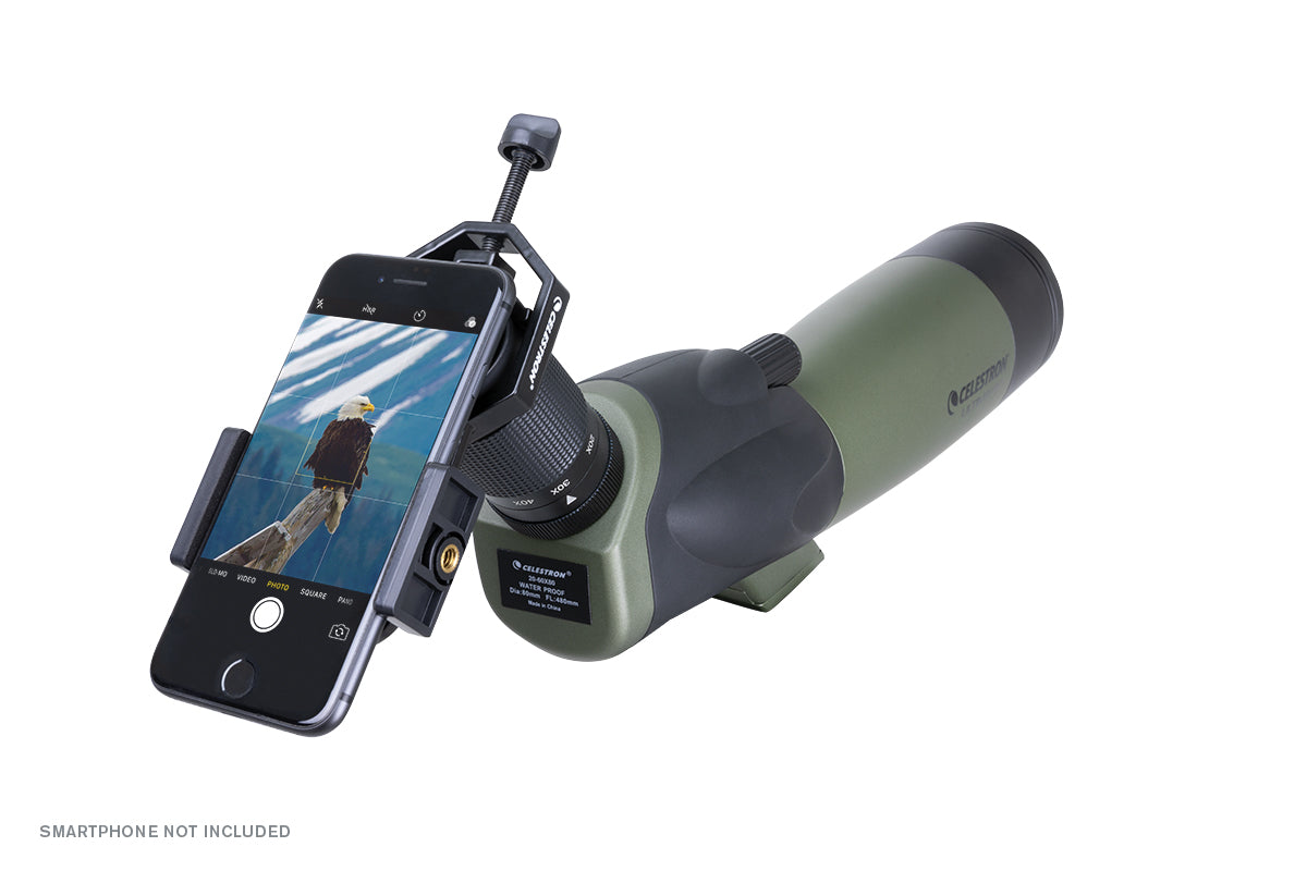 Ultima 20-60x80mm Angled Zoom Spotting Scope with Smartphone Adapter