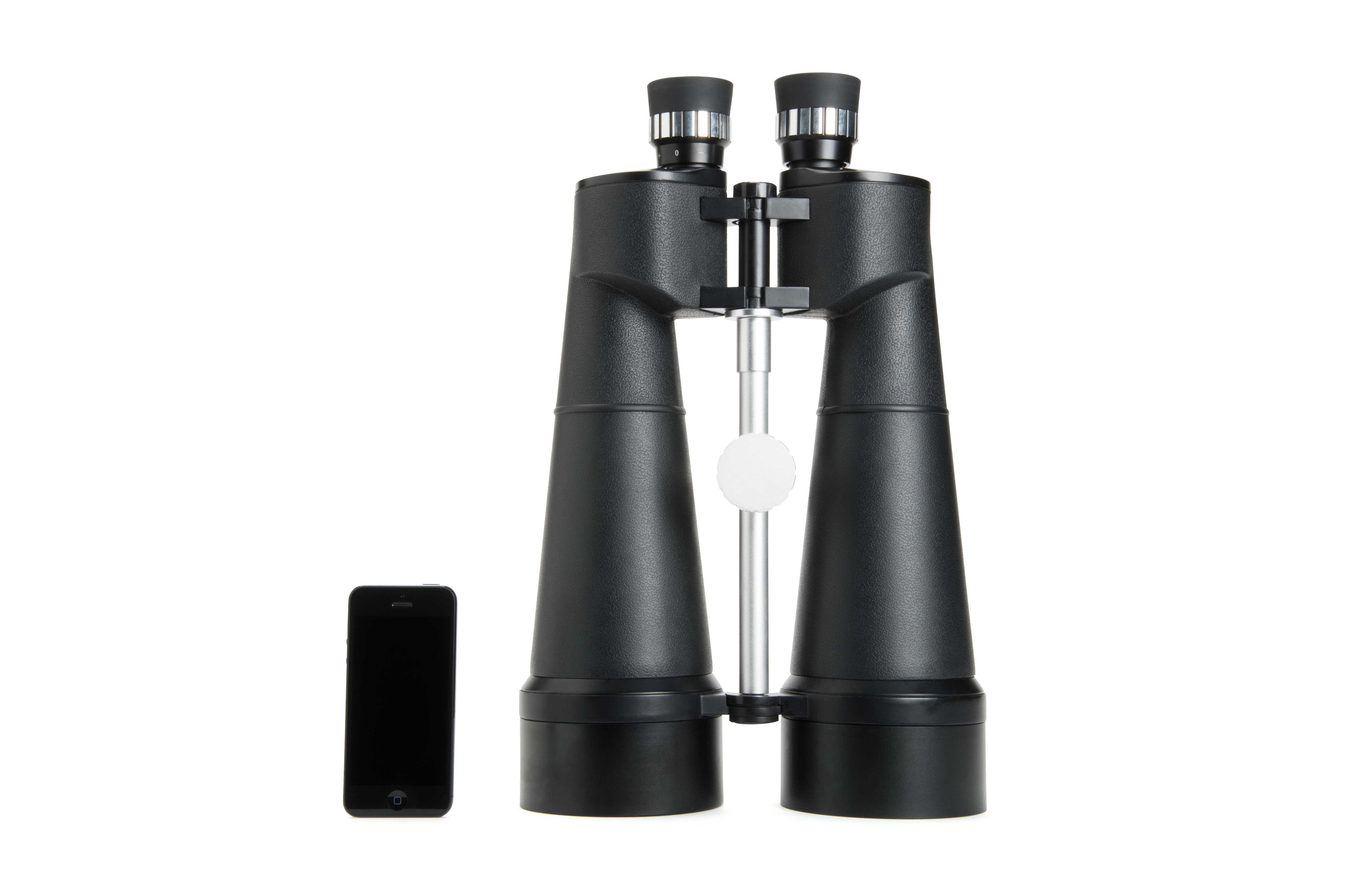 SkyMaster 25x100 carrying case and observing configuration