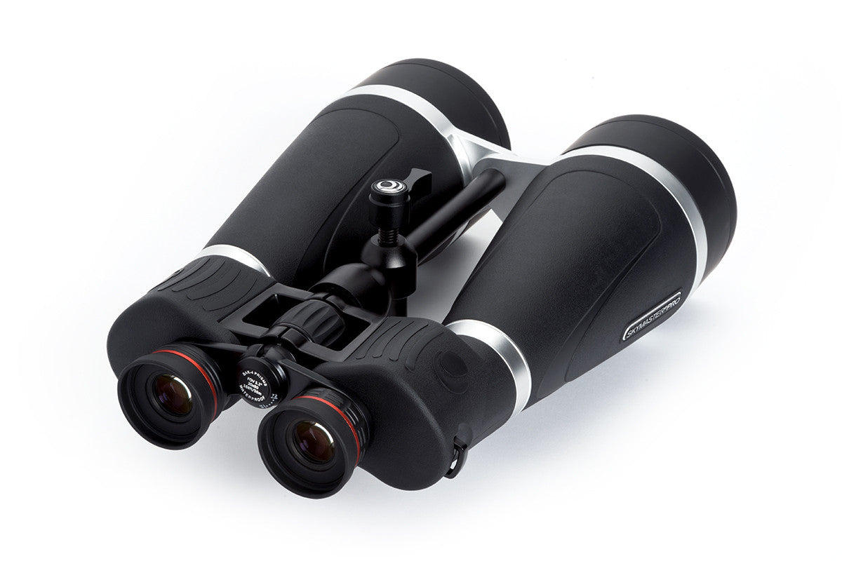 SkyMaster Pro 20x80 eyepieces and focusing controls