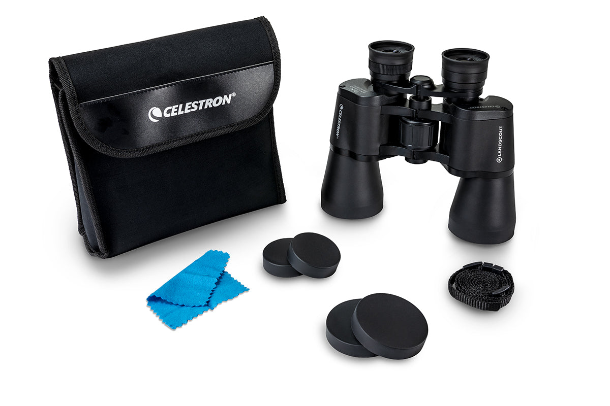 LandScout 10x50mm Porro Binocular Clamshell