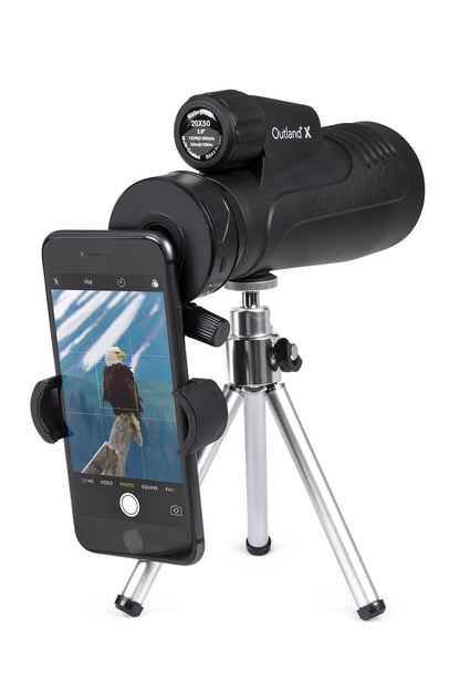 Used - Outland X 20x50mm Monocular with Tripod, Smartphone Adapter