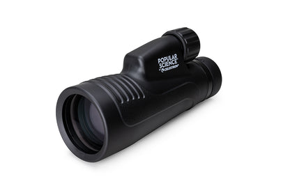 Popular Science by Celestron Outland X 12x50mm Monocular with Tripod, Smartphone Adapter, and Bluetooth remote