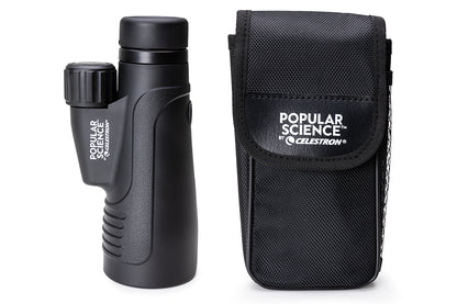 Popular Science by Celestron Outland X 12x50mm Monocular with Tripod, Smartphone Adapter, and Bluetooth remote