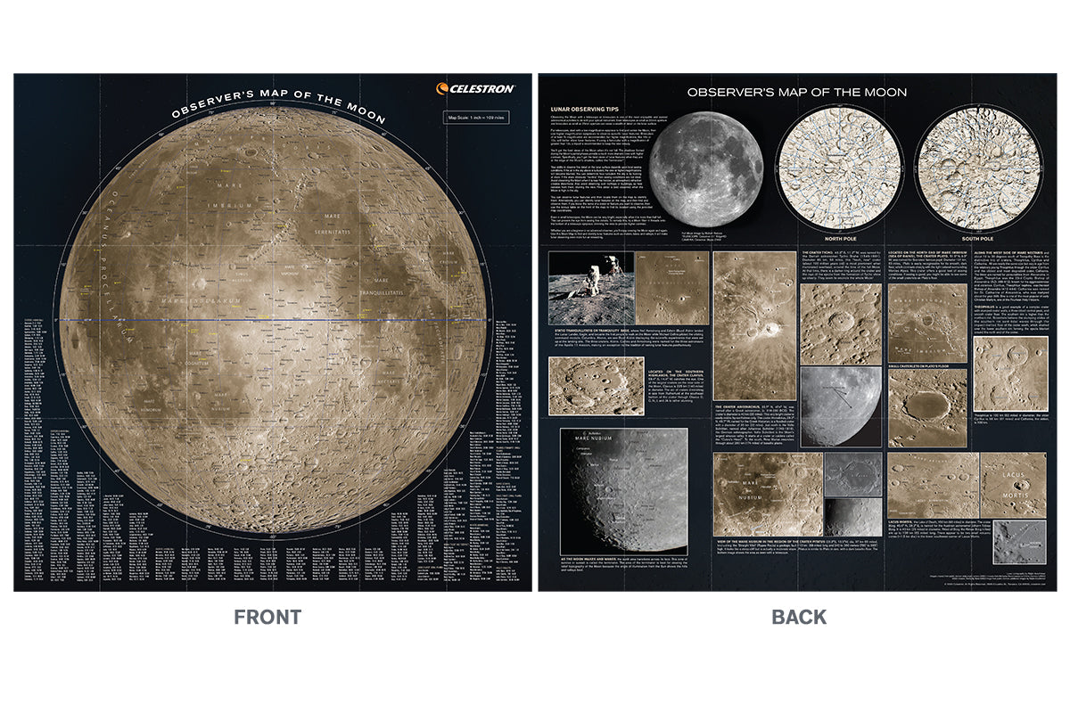 Observer Moon Map Observer’s Map of the Moon | Celestron