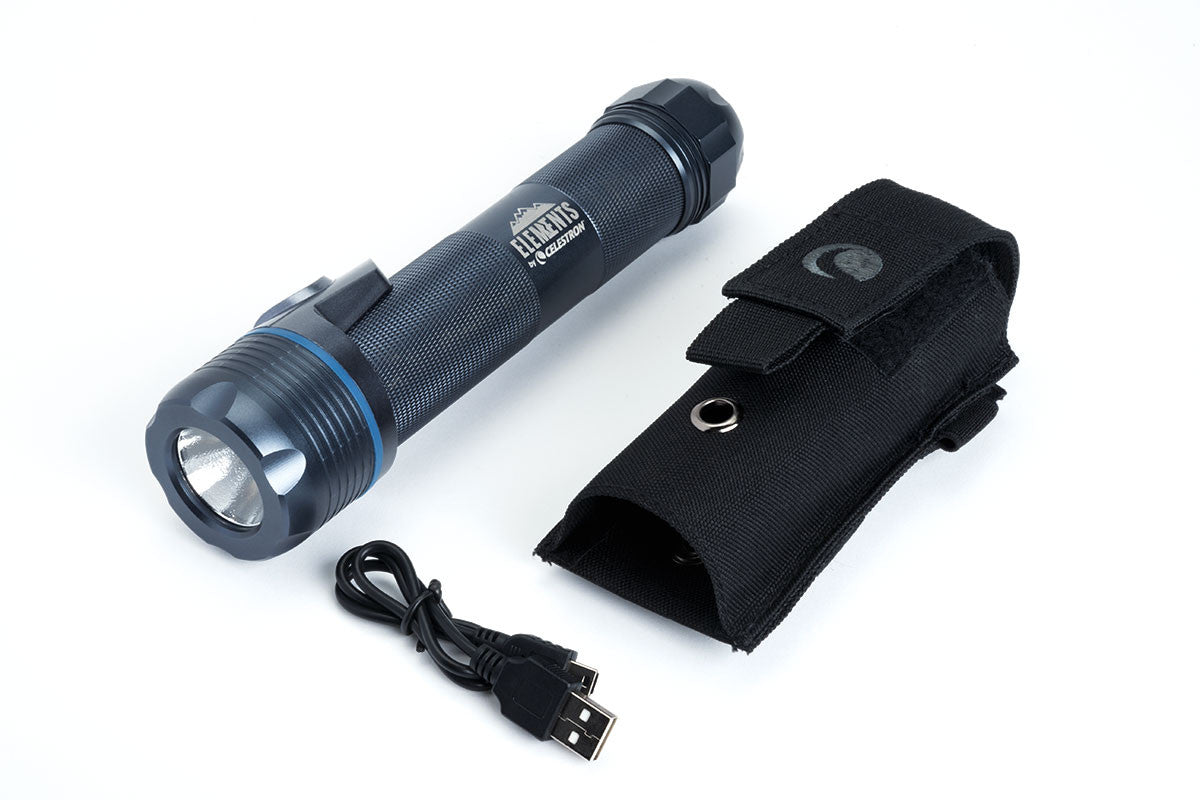 celestron rechargeable lithium ion flashlight Celestron Elements ThermoTorch 10