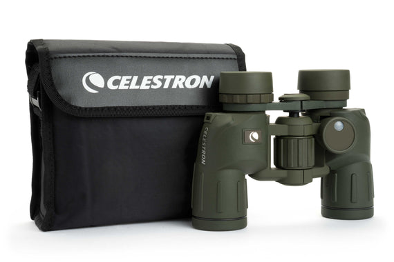 Celestron Cavalry 7x30mm Porro Binoculars with Compass & Reticle